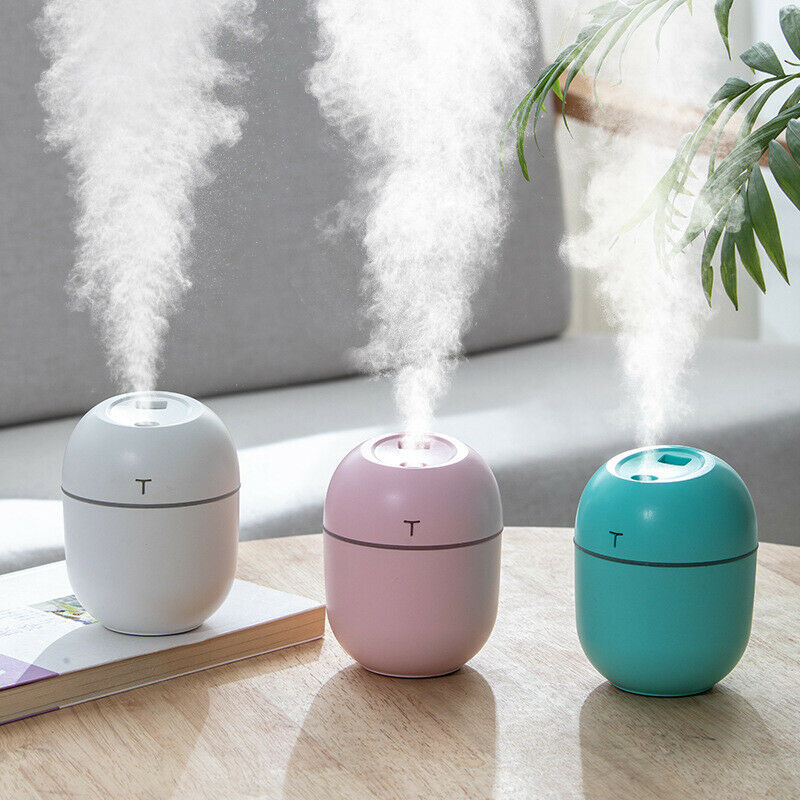 Mini USB Air Humidifier, Ultrasonic Essential Oil Diffuser & Purifier for Home and Car